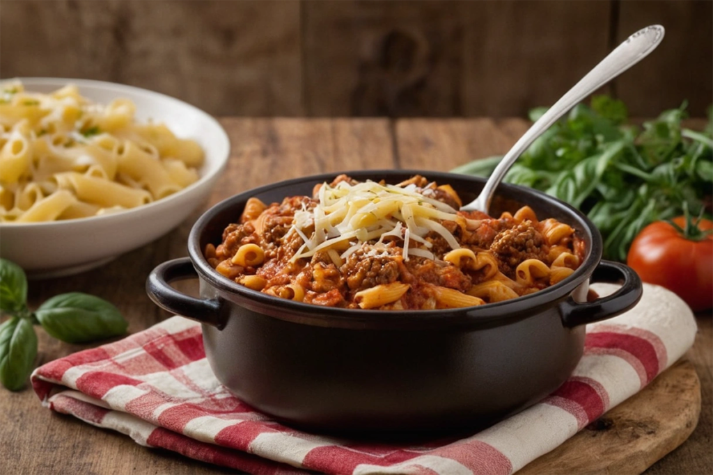 What is beefaroni made of