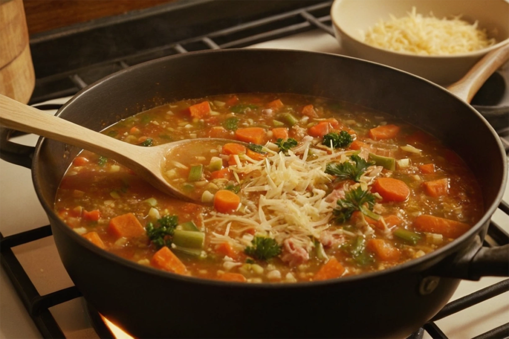 Does Parmesan cheese thicken soup