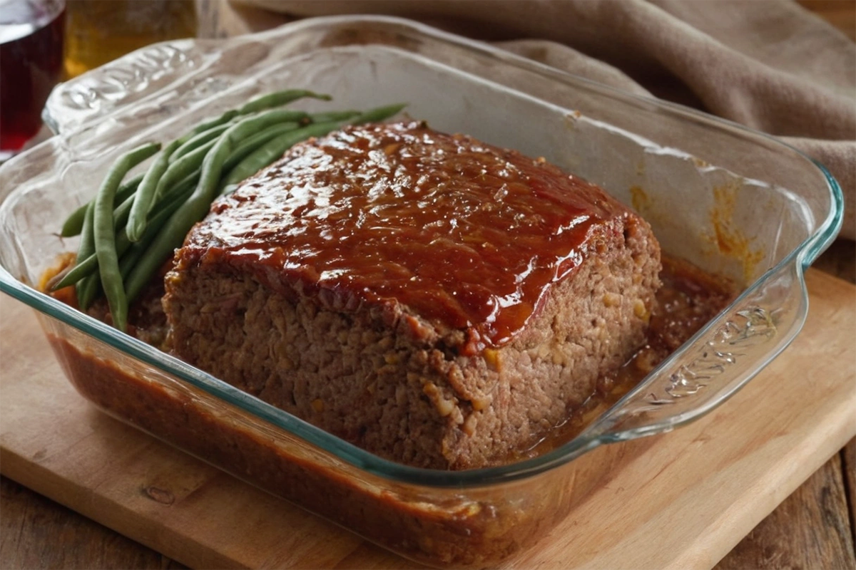 Meatloaf tented with foil, ready for baking