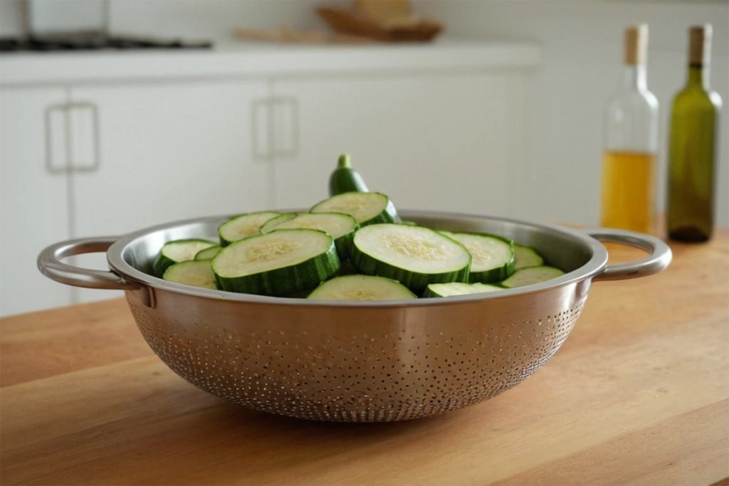 Should you salt and drain zucchini before cooking