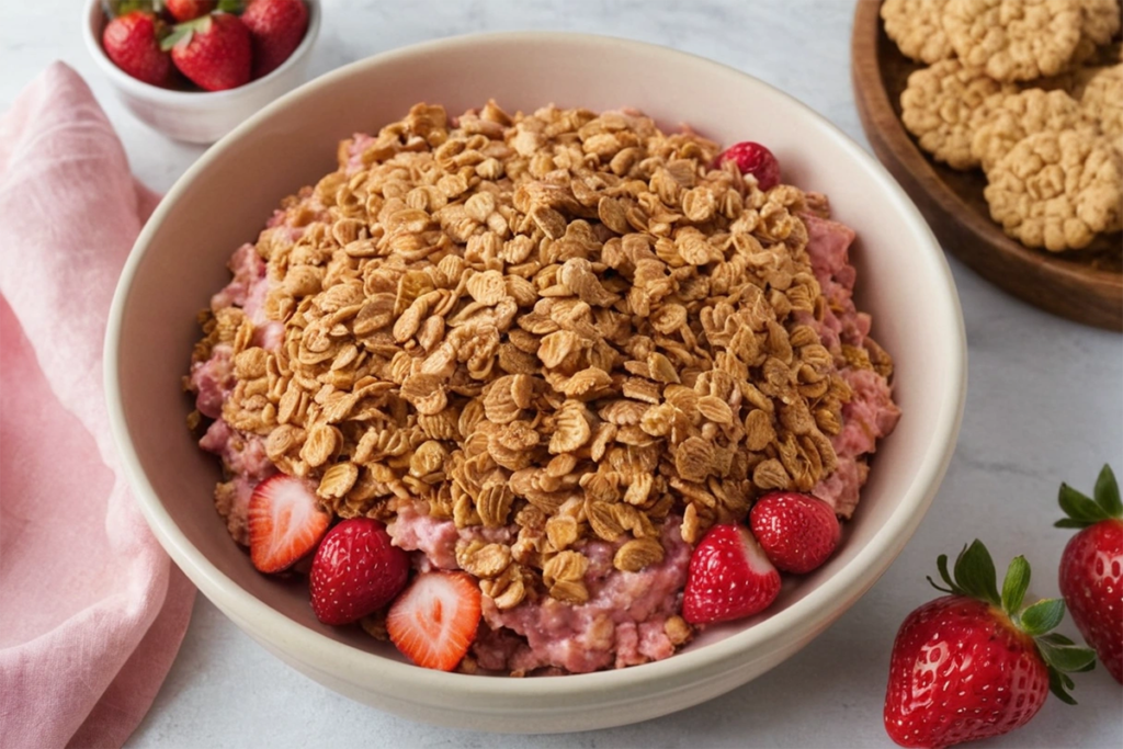 What is strawberry crunch made of