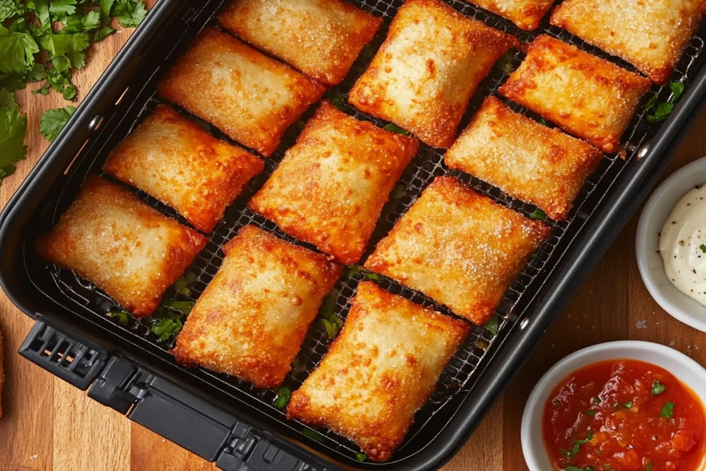 How long do you cook pizza rolls in an air fryer